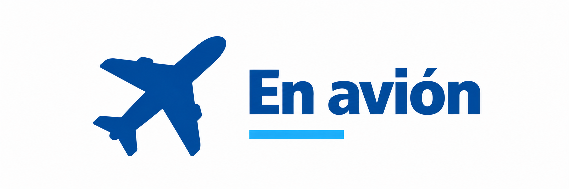 En avión